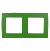 ЭРА Рамка на 2 поста, зелёный Б0019401 фото