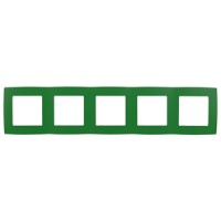 ЭРА 12-5005-27 Зелёный рамка на 5 постов, 12 Б0019424 фото