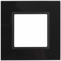 ЭРА Рамка на 1 пост, стекло, Elegance, чёрный+антрацит Б0034474 фото
