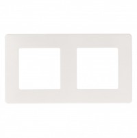 ЭРА Рамка для розеток и выключателей на 2 поста, Сатин, белый Б0052509 фото
