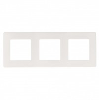 ЭРА Рамка для розеток и выключателей на 3 поста, Сатин, белый Б0052519 фото
