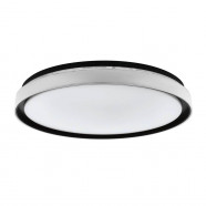 Eglo 99781 Светильник потолочный SELUCI, LED 4x10W, 5000lm, H70, Ø490, сталь/пластик, черный/белый/прозрачный 99781 фото