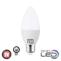 Horoz Electric 001-003-0008 Лампа светодиодная С37 8W 3000K E14 175-250V ULTRA-8 HRZ33002973 фото