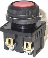 Электротехник КЕ-181 У2 исп.1, красный, 2з, цилиндр, IP54, 10А ,660В, выключатель кнопочный  (ЭТ) ET529365 фото