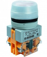 Электротехник ВК30-10-11110-54 У2, красный, 1з+1р, цилиндр, IP54, 10А. 660В, выключатель кнопочный  (ЭТ) ET013273 фото