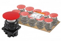 TDM Выключатель кнопочный КЕ 021-У2-исп.1 гриб без фиксации красный 2з 10A 660B IP40 SQ0753-0016 фото