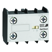 КЭАЗ Блок контактный OptiStart K-MX-1111 фронтальный 1НО+1НЗ для реверс. мини-контакторов MC 335858 фото