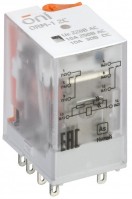 IEK ONI Реле интерфейсное ORM-1 2C 220В AC с LED и тест. кнопкой ORM-1-2C-AC220V-L-B фото