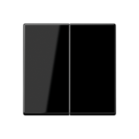 JUNG A 500 Черная Накладка светорегулятора 2-х канального нажимного A1565.07SW фото
