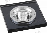 Comtech Apus Светильник точечный литой неповоротный со стеклом, черный, 50Вт, G5.3,IP20,12В 15044532 фото