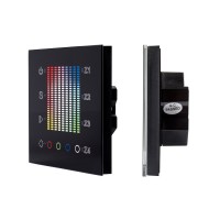 Arlight Панель Sens SR-2831AC-RF-IN Black (220V,RGB,4зоны) (IP20 Пластик, 3 года) 020585 фото