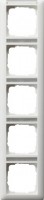 Gira Standard 55 Белый матовый Рамка 5-я вертикальная с полем для надписи 111527 фото