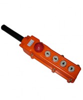 Электротехник ПКТ-40Б У2, 5А, IP54, кнопка БЛОКИРОВКА с фиксацией (красная), стоп, вверх, вниз, влево, вправо, пост кнопочный  (ЭТ) ET512632 фото