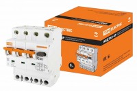 TDM Автоматический выключатель дифференциального тока АВДТ 63 4P(3Р+N) C40 100мА 6кА тип А SQ0202-0024 фото