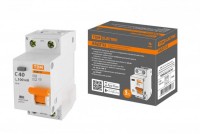TDM Автоматический выключатель дифференциального тока АВДТ 32 2P(1P+N) C40А 100мА 4,5кА тип АС SQ0202-0510 фото