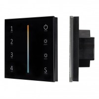 Arlight Панель Sens SMART-P43-MIX Black (230V, 4 зоны, 2.4G) (IP20 Пластик, 5 лет) 028137 фото