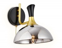 Ambrella Настенный светильник с выключателем TR9086 BK/GD/SM черный/золотой/дымчатый E27 max 40W 220*200*265 TR9086 фото