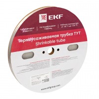 EKF Термоусаживаемая трубка ТУТ 10/5 прозрачная рулон tut-10-tr фото