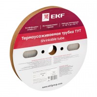 EKF Термоусаживаемая трубка ТУТ 12/6 прозрачная рулон tut-12-tr фото