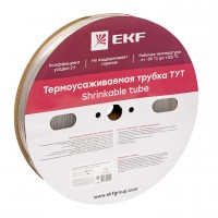 EKF Термоусаживаемая трубка ТУТ 6/3 прозрачная рулон tut-6-tr фото