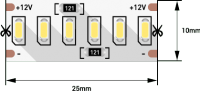 SWG Лента светодиодная стандарт 3014, 240 LED/м, 24 Вт/м, 12В , IP20, М Цвет: Теплый белый 00-00009470 фото