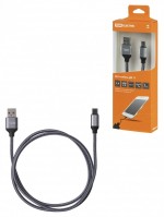 TDM Дата-кабель, ДК 11, USB - USB Type-C, 1 м, тканевая оплетка, серый, SQ1810-0311 фото