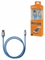 TDM Дата-кабель, ДК 16, USB - micro USB, 1 м, силиконовая оплетка, голубой, SQ1810-0316 фото