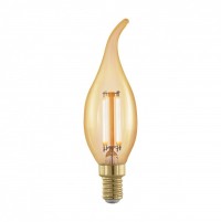 Eglo 11699 Лампа светодиодная филаментная диммируемая Свеча на ветру , 4W (E14), L118, 1700K, 320lm, зол 11699 фото