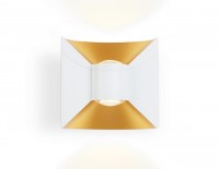 Ambrella Светильник уличный светодиодный настенный ST4471 WH/GD белый/золото LED 4200K 6W IP54 92*98*55 ST4471 фото