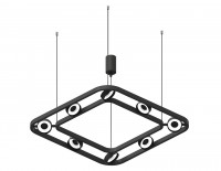 Ambrella Корпус светильника подвесной поворотный для насадок Ø85мм C9182/8 SBK черный песок 700*700*800mm GX53/8 C9182 фото