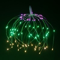 ЭРА Светодиодная новогодняя гирлянда ENIS-90M подвесной светильник Салют мультиколор 90 led 2*AA Б0060542 фото