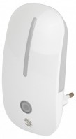 ЭРА Ночник - светильник светодиодный ЭРА NN-620-LS-W в розетку с датчиком освещенности белый Б0057211 фото