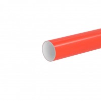 DKC Труба гладкостенная двухслойная полимерная д. 110мм толщ. 6,6 мм, SN16 бухта 100м, цвет красный 211066100SN16 фото