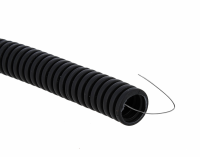 EKF Труба гофр. ПВХ с протяжкой d16 мм (100 м) черная EKF-Plast tg-z-16-100-black фото