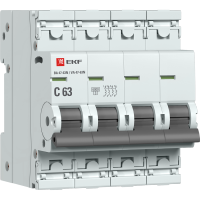 EKF Автоматический выключатель 4P 63А (C) 6кА ВА 47-63N PROxima M636463C фото