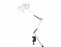 Ambrella Светильник настольный с выключателем DE7719 WH белый E27 max 40W DE7719 фото