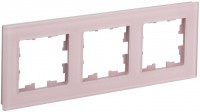 IEK Brite Decor розовый матовый стекло рамка 3-местная BR-M32-G-31-K14 фото