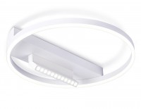 Ambrella Потолочный светодиодный светильник FL51457/1+1 WH белый 60W 3000K-6400K+4200K D500*110 (ПДУ РАДИО 2.4G) FL51457 фото
