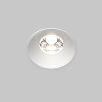 Maytoni Встраиваемый светильник Round 4000K 7W 60° Белый DL058-7W4K-W фото
