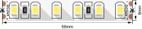 SWG Лента светодиодная стандарт 2835, 120 LED/м, 9,6 Вт/м, 24В , IP20, М Цвет: Нейтральный белый 00-00009241 фото
