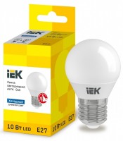 IEK Лампа LED ALFA G45 шар 10Вт 230В 6500К E27 LLA-G45-10-230-65-E27 фото