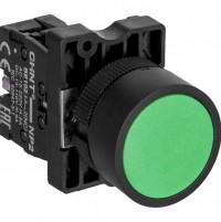 CHINT Кнопка управления NP2-EA35 без подсветки зеленая 1НО+1НЗ, IP40 (R) 573899 фото