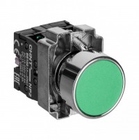 CHINT Кнопка управления NP2-BA31 без подсветки зеленая, 1НО, IP40 (R) 573956 фото