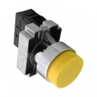 CHINT Кнопка управления NP2-BL55 без подсветки, желтая, 1НО+1НЗ, IP40 (R) 576040 фото