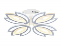 Ambrella Потолочный светодиодный светильник без пульта FA455/4 WH белый 80W 3000K/6400K 530*530*90 (Без ПДУ) FA455 фото