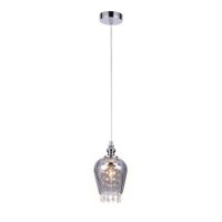 Ambrella Подвесной светильник со сменной лампой TR3609 CH/SM хром/дымчатый E27 max 40W D140*1000 TR3609 фото