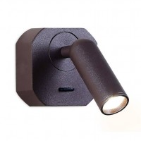 Ambrella Настенный светодиодный светильник с выключателем FW283 SCF кофе песок LED 4200K 3W 66*66*65 FW283 фото