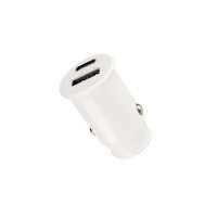 REXANT Автозарядка в прикуриватель  АЗУ USB-A+USB-C, 2.4 A белая 18-2229 фото
