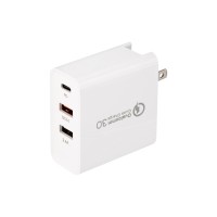 Сетевое зарядное устройство для iPhone/iPad 2xUSB+USB Type-С, переходник + адаптер, 48W белое Rexant 18-2214 фото