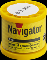 Navigator Припой 93 085 NEM-Pos02-61K-1-K200 (ПОС-61, катушка, 1 мм, 200 гр) 93085 фото